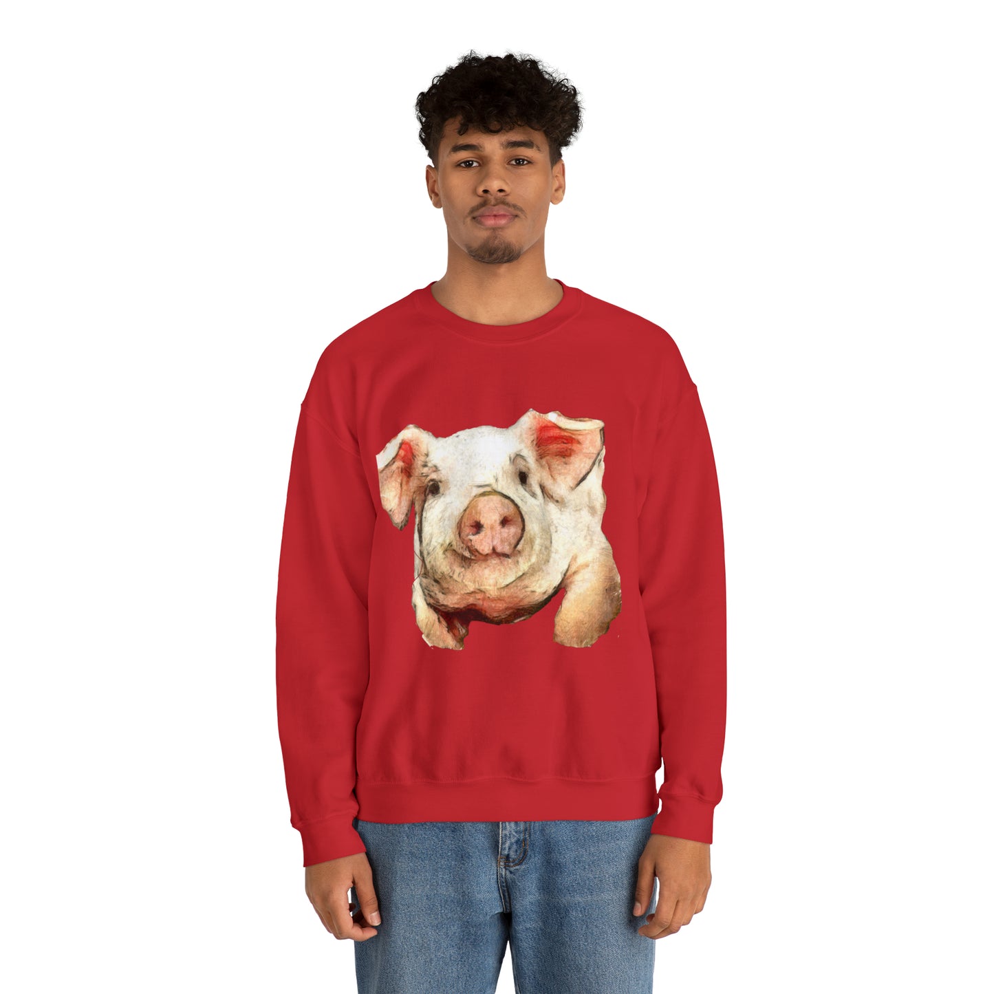 Pig 'Petunia' Unisex 50/50 Crewneck Sweatshirt
