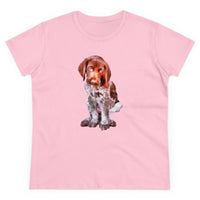 German Shorthaired Pointer "Benny" Women's Midweight Cotton Tee