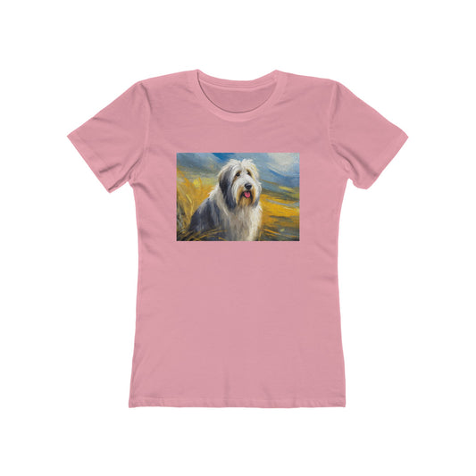 Old English Sheepdog Fine Art Slim Fitted Tee