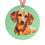 Dachshund 'Daisy' Metal Ornaments