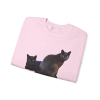Black Cats 'Sifnos Sisters' Unisex 50/50  Crewneck Sweatshirt