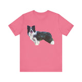 Border Collie 'Andrew' Unisex Jersey Short Sleeve Tee