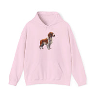 Irish Red & White Setter- Unisex 50/50 Hooded Sweatshirt