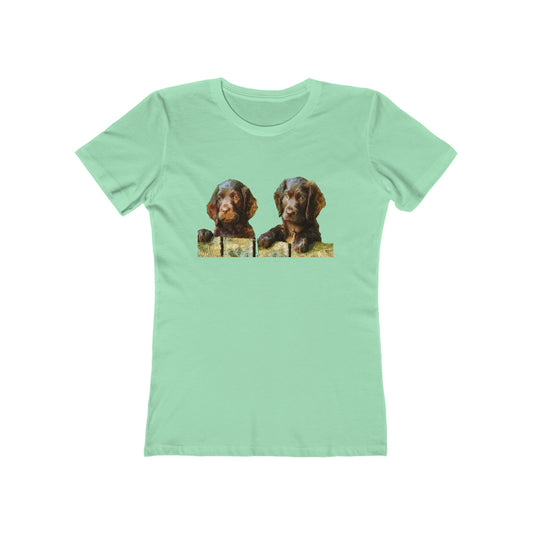 Boykin Spaniels Women's Slim Fitted Ringspun Cotton T-Shirt