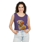 Golden Retriever Puppy - Unisex Relaxed Fit Garment-Dyed Tank Top