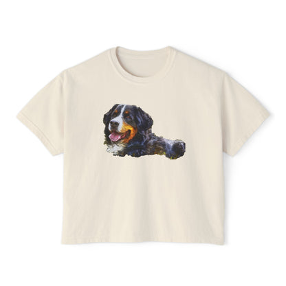 Bernese Mountain Dog #2 - Women's Oversized Boxy Tee