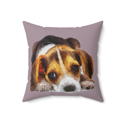 Beagle 'Daisy Mae' Whimsical Throw Pillow
