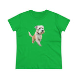 Dandie Dinmont Terrier - Women's Pre-shrunk Midweight Cotton Tee