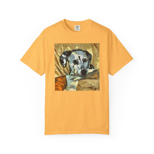 Dalmatian 'Breakfast Time' Unisex Relax Fit Garment-Dyed T-shirt