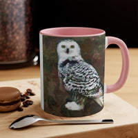 Snowy White Owl Accent Coffee Mug, 11oz
