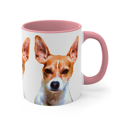 Rat Terrier Accent Coffee Mug, 11oz