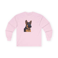 German Shepherd Puppy Classic Cotton Long Sleeve Tee