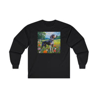 Bluetick Coonhound -- Unisex Classic Cotton Long Sleeve Tee