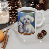 Maltese Puppies Ceramic Mug - Delightful Customizable Sips