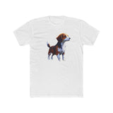 Drever Puppy - Men's Fitted Cotton Crew Tee