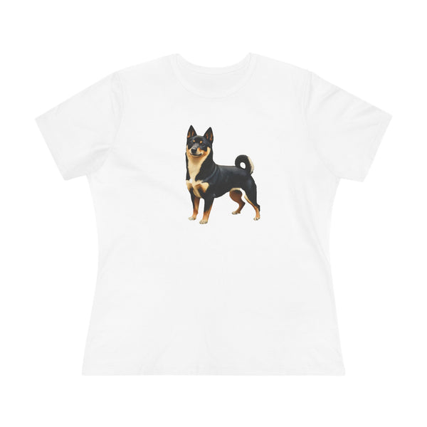 Black & Tan Shiba Inu  -  Women's Relaxed Fit Cotton Tee