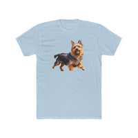 Australian Terrier Men's Fitted Cotton Crew Tee