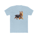 Australian Terrier Men's Fitted Cotton Crew Tee