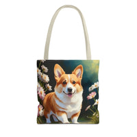 Welsh Corgi Puppy  -  Polyester Tote Bag (AOP)