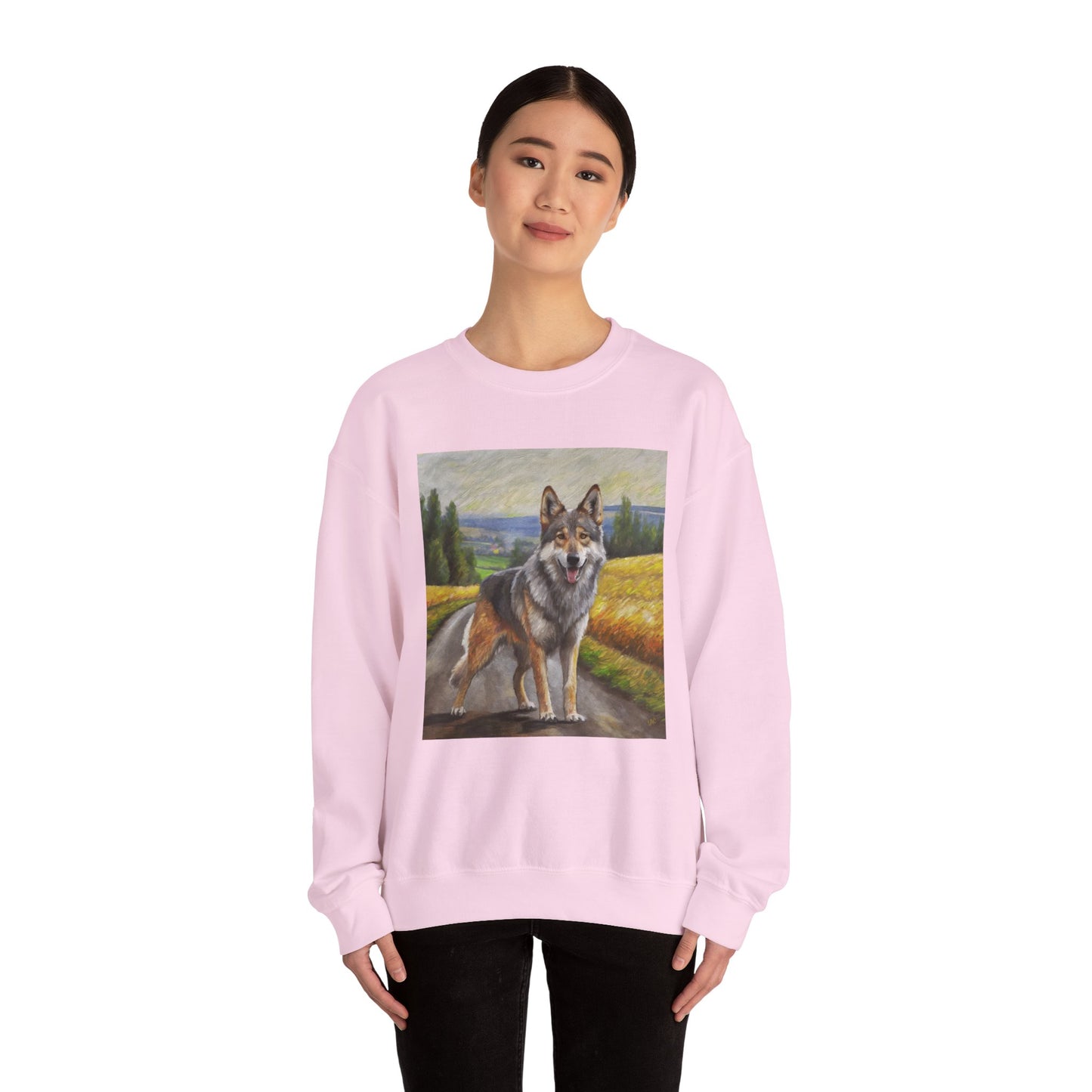 Czechoslovakian Vlcak -Unisex 50/50 Crewneck Sweatshirt