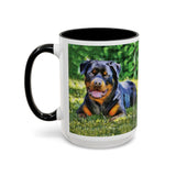 Rottweiler - Lina Accent Coffee Mug (11, 15oz)