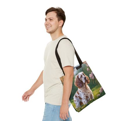 English Setter Polyester Tote Bag (AOP)