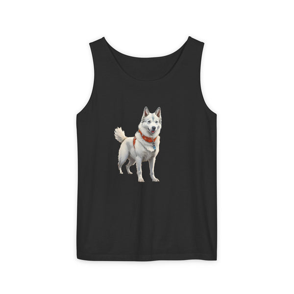 Yakutian Laika Unisex Relaxed Fit Garment-Dyed Tank Top