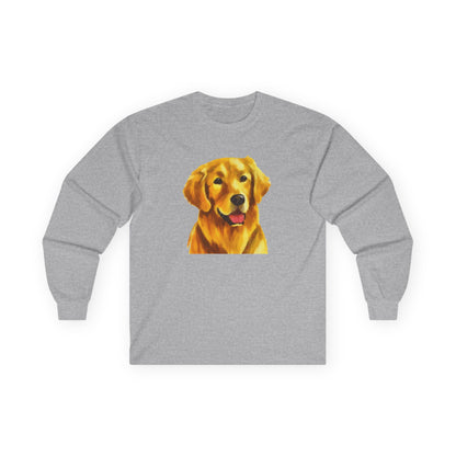 Golden Retriever 'Beau' Unisex Cotton Long Sleeve Tee