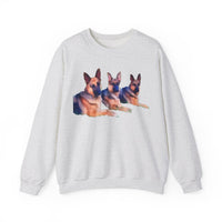 German Shepherd Trio Unisex 50/50 Crewneck Sweatshirt