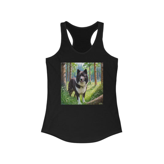 Karelian Bear Dog Women's Racerback Tank
