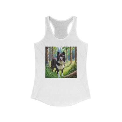 Karelian Bear Dog Women's Racerback Tank