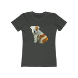 Bulldog 'Bugsy' Women's Ringspun Cotton T-Shirt