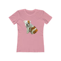 Bulldog 'Bugsy' Women's Ringspun Cotton T-Shirt