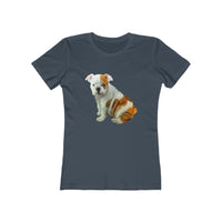 Bulldog 'Bugsy' Women's Ringspun Cotton T-Shirt