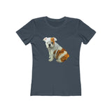 Bulldog 'Bugsy' Women's Ringspun Cotton T-Shirt