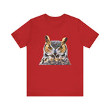 Great Horned Owl 'Hooty' - Unisex Jersey Short Sleeve Tee