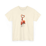 Flamingos - 'Love Birds'  Unisex Heavy Cotton Tee