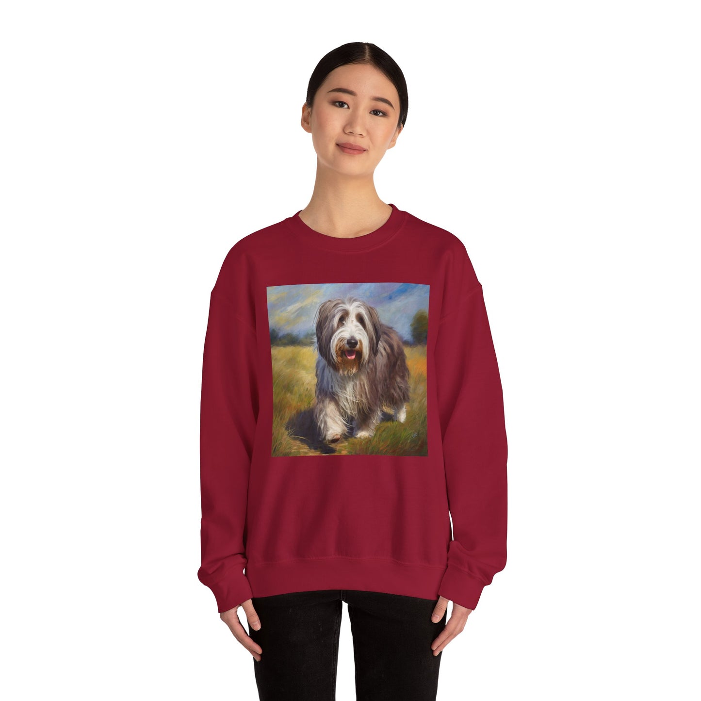 Bearded Collie Charm Crewneck Sweatshirt