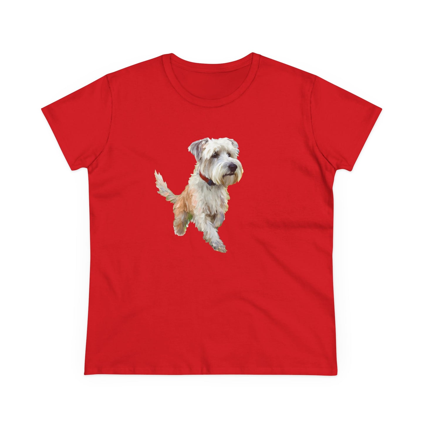 Dandie Dinmont Terrier - Women's Pre-shrunk Midweight Cotton Tee