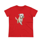 Dandie Dinmont Terrier - Women's Pre-shrunk Midweight Cotton Tee