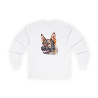 German Shepherd 'Hans' Unisex Cotton Long Sleeve Tee