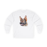 German Shepherd 'Hans' Unisex Cotton Long Sleeve Tee