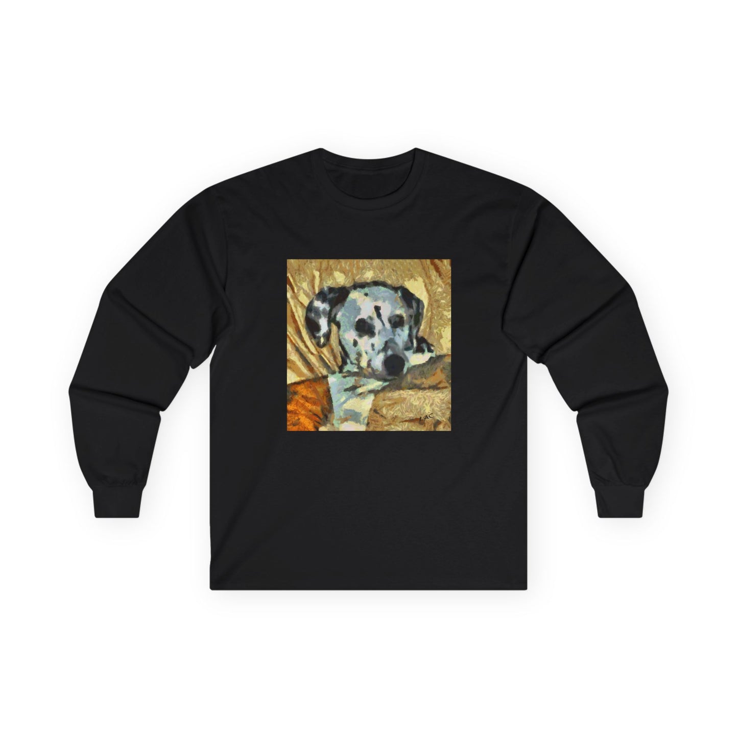 Dalmatian 'Spots of Picasso' Unisex Cotton Long Sleeve Tee