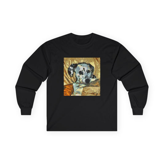Dalmatian 'Spots of Picasso' Unisex Cotton Long Sleeve Tee