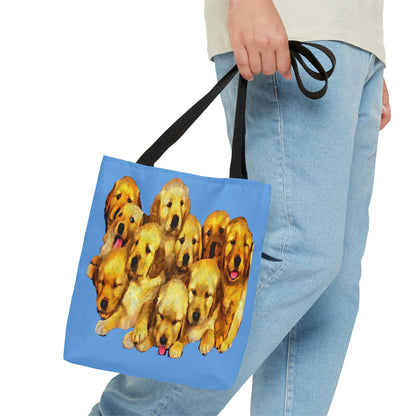 Golden Retriever Puppies Tote Bag