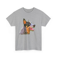 Blue Heeler - Australian Cattle Dog 'Percy' Unisex Heavy Cotton Tee