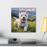 Enchanting Westie Terrier Canvas Gallery Wrap