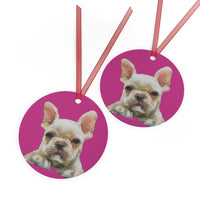 French Bulldog 'Bouvier' Metal Ornaments