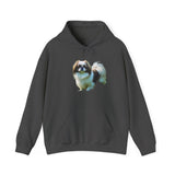Japanese Chin Unisex 50/50 Hooded Sweatshirt