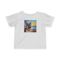 German Shepherd Puppy #2 - Infant Fine Jersey Tee